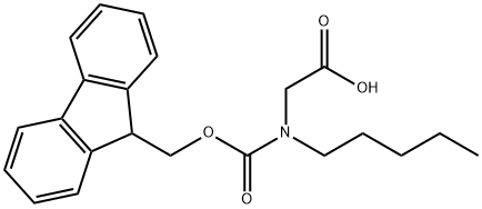 N-Fmoc-N-pentyl-glycine Structure