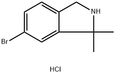 6-bromo-1,1-dimethyl-2,3-dihydro-1H-isoindole hydrochloride Struktur