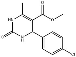 methyl 4-(4-chlorophenyl)-6-methyl-2-oxo-1,2,3,4-tetrahydropyrimidine-5-carboxylate Structure