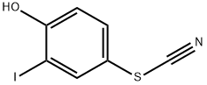 Thiocyanic acid, 4-hydroxy-3-iodophenyl ester Structure