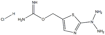 (2-(triazan-2-yl)thiazol-5-yl)methyl carbamimidate hydrochloride Structure