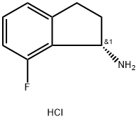 (S)-7-Fluoro-2,3-dihydro-1H-inden-1-amine hydrochloride 结构式