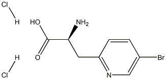 (S)-2-Amino-3-(5-bromopyridin-2-yl)propanoic acid dihydrochloride Structure