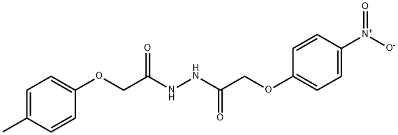 2-(4-methylphenoxy)-N'-[(4-nitrophenoxy)acetyl]acetohydrazide Struktur