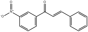 (2E)-1-(3-nitrophenyl)-3-phenylprop-2-en-1-one Struktur