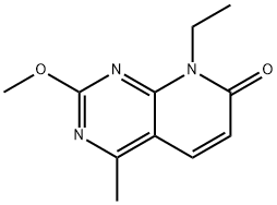 8-ethyl-2-methoxy-4-methylpyrido[2,3-d]pyrimidin-7-one 化学構造式