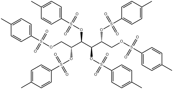 1-methyl-4-[1,2,4,5,6-pentakis-(4-methylphenyl)sulfonyloxyhexan-3-yloxysulfonyl]benzene Structure