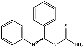 (E)-N-carbamothioyl-N-phenylbenzimidamide 结构式