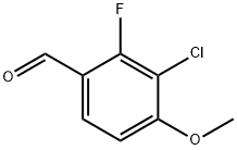 3-Chloro-2-fluoro-4-methoxybenzaldehyde,208193-49-1,结构式