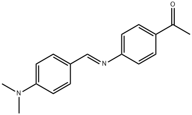 1-(4-{[4-(dimethylamino)benzylidene]amino}phenyl)ethanone Structure