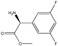 METHYL(2S)-2-AMINO-2-(3,5-DIFLUOROPHENYL)ACETATE 结构式