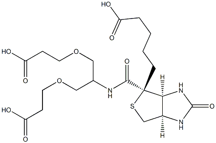 2-(Biotin-amido)-1,3-bis(carboxylethoxy)propane,2086689-02-1,结构式
