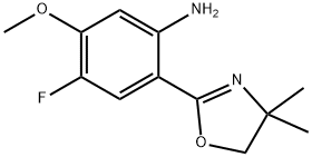 2-(4,4-dimethyl-4,5-dihydrooxazol-2-yl)-4-fluoro-5-methoxyaniline Structure