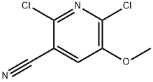 2,6-Dichloro-5-methoxynicotinonitrile 化学構造式