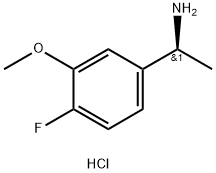 (1S)-1-(4-FLUORO-3-METHOXYPHENYL)ETHYLAMINE HYDROCHLORIDE Structure