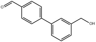 3'-(ヒドロキシメチル)-[1,1'-ビフェニル]-4-カルブアルデヒド 化学構造式