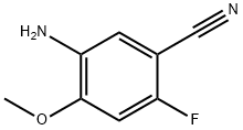5-Amino-2-fluoro-4-methoxy-benzonitrile 结构式