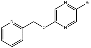 2-Bromo-5-(pyridin-2-ylmethoxy)pyrazine Structure