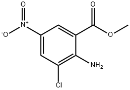 2-Amino-3-chloro-5-nitro-benzoic acid methyl ester Structure