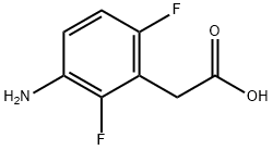 (3-Amino-2,6-difluoro-phenyl)-acetic acid Structure