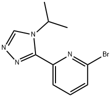 2-溴-6-(4-异丙基-4H-1,2,4-三唑-3-基)吡啶 结构式