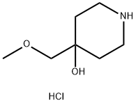 4-(methoxymethyl)piperidin-4-ol hydrochloride Struktur