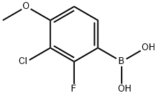 3-Chloro-2-fluoro-4-methoxyphenylboronic acid Structure