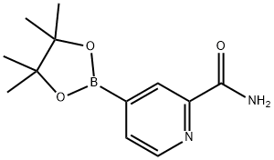 4-(4,4,5,5-tetramethyl-1,3,2-dioxaborolan-2-yl)-2-pyridinecarboxamide Structure