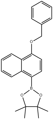 2-[4-(Benzyloxy)-1-naphthyl]-4,4,5,5-tetramethyl-1,3,2-dioxaborolane Struktur