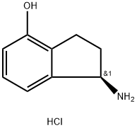 (R)-1-Amino-indan-4-ol hydrochloride Struktur