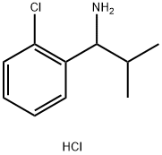 1-(2-chlorophenyl)-2-methylpropan-1-amine hydrochloride,2097950-13-3,结构式