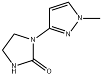 1-(1-甲基-1H-吡唑-3-基)咪唑烷-2-酮,2098032-41-6,结构式