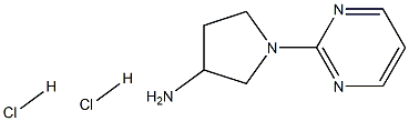 1-(pyrimidin-2-yl)pyrrolidin-3-amine dihydrochloride Structure