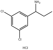 1-(3,5-dichlorophenyl)propan-1-amine hydrochloride Structure