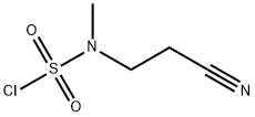 3-[(氯磺酰基)(甲基)氨基]丙腈, 209971-18-6, 结构式