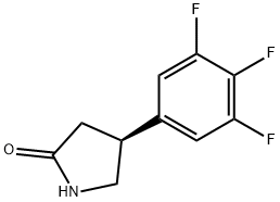 (4S)-4-(3,4,5-三氟苯基)吡咯烷-2-酮 结构式