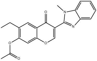 210639-96-6 6-ethyl-3-(1-methyl-1H-benzo[d]imidazol-2-yl)-4-oxo-4H-chromen-7-yl acetate