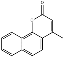 4-甲基-2H-苯并[H]色烯-2-酮, 2107-75-7, 结构式