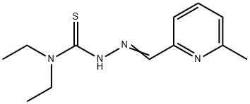 N,N-二乙基-2-((6-甲基吡啶-2-基)亚甲基)肼基硫酰胺, 210700-64-4, 结构式