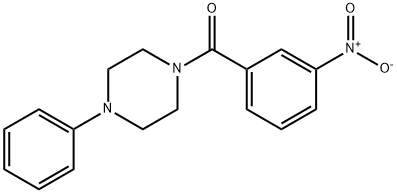 (3-nitrophenyl)-(4-phenylpiperazin-1-yl)methanone Structure