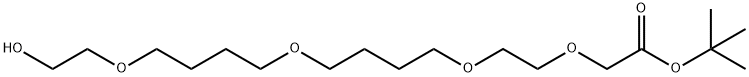 tert-butyl 18-hydroxy-3,6,11,16-tetraoxaoctadecanoate Structure