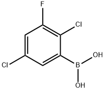 (2,5-二氯-3-氟苯基)硼酸, 2121511-41-7, 结构式
