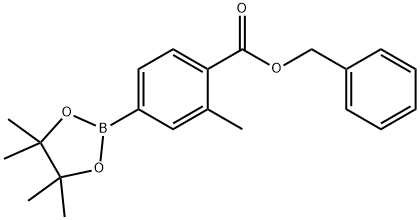 4-(Benzyloxycarbonyl)-3-methylphenylboronic acid pinacol ester Structure