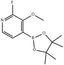 2-Fluoro-3-methoxypyridine-4-boronic acid pinacol ester 化学構造式