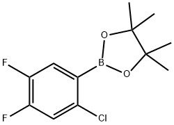 2-(2-氯-4,5-二氟苯基)-4,4,5,5-四甲基-1,3,2-二氧杂硼戊烷, 2121514-02-9, 结构式