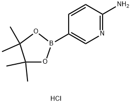 2-Aminopyridine-5-boronic acid pinacol ester hydrochloride,2121514-56-3,结构式