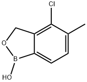 4-Chloro-5-methyl-1,3-dihydro-2,1-benzoxaborol-1-ol Struktur