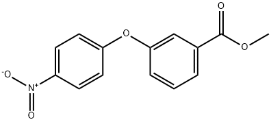 3-(4-ニトロフェノキシ)安息香酸メチル 化学構造式