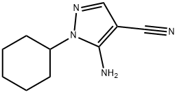 5-AMINO-1-CYCLOHEXYL-1H-PYRAZOLE-4-CARBONITRILE Struktur