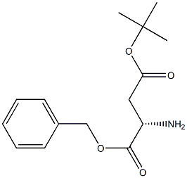 L-Aspartic acid, 4-(1,1-dimethylethyl) 1-(phenylmethyl) ester Struktur